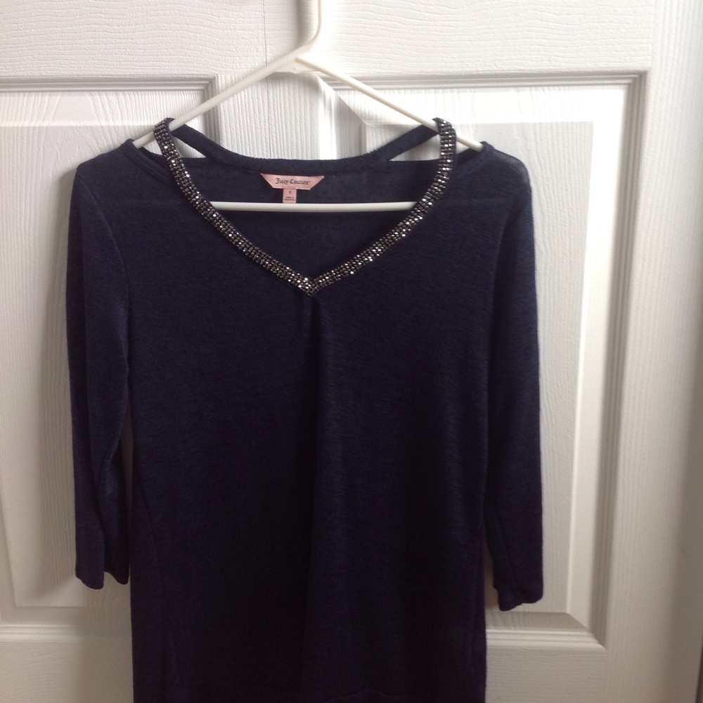 Juicy Couture navy blue sweater